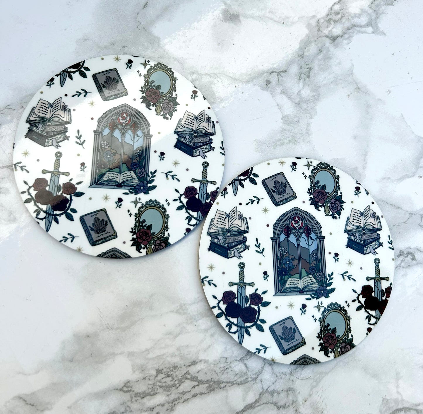 Romantasy Hard Cork Coaster 2 Pack