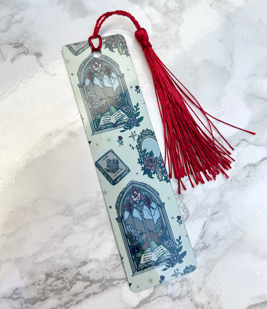 Romantasy Double Sided Bookmark Aluminum Tassel