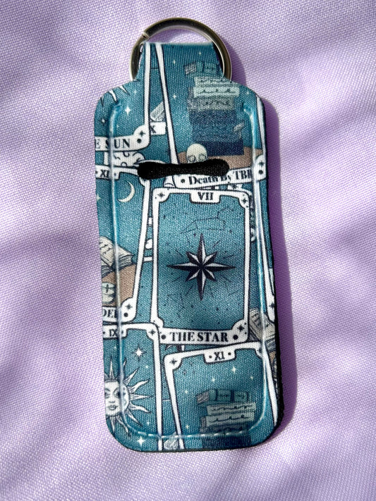 Tarot Cards Large Lip Balm Holder Keyring