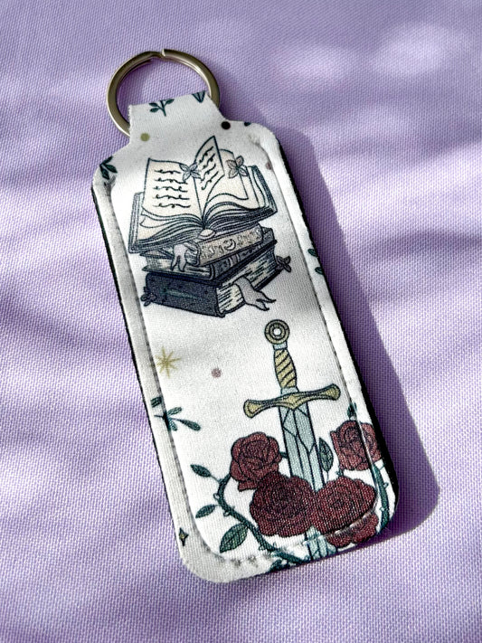 Romantasy Lip Balm Holder Keyring
