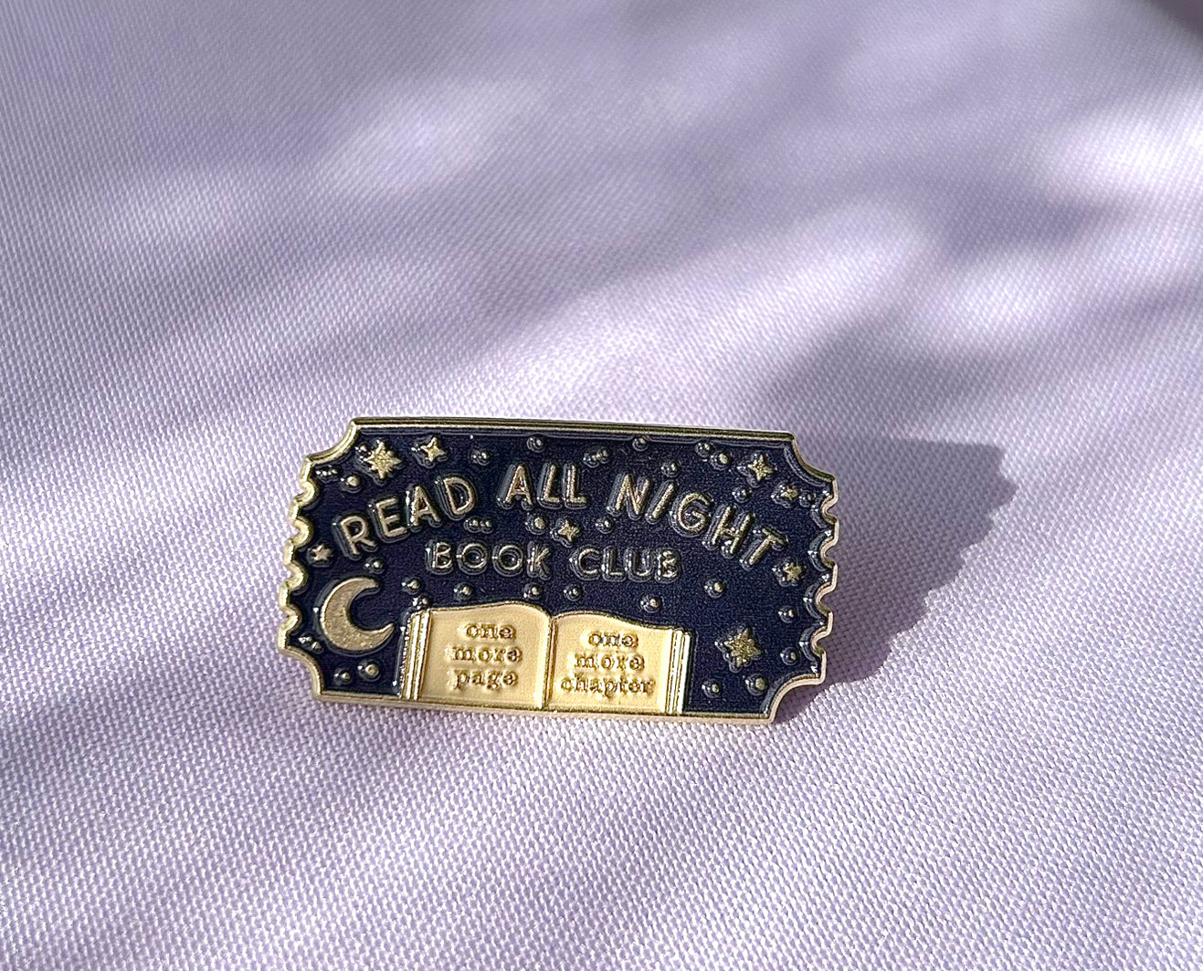 Read all night book club Enamel Pin