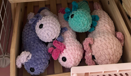 Crochet Plushies Made to Order Axolotl Large
