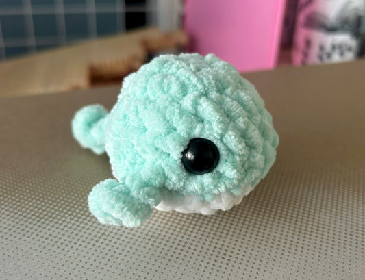 Crochet Plushies Made to Order Whale Small