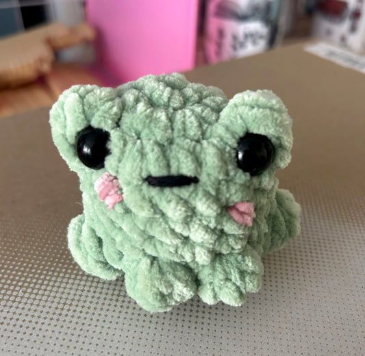 Crochet Plushies Made to Order Frog Small