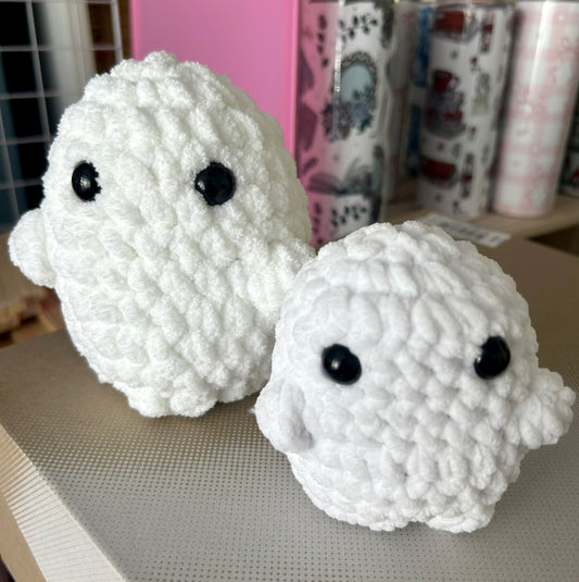 Crochet Plushies Made to Order Ghost Small