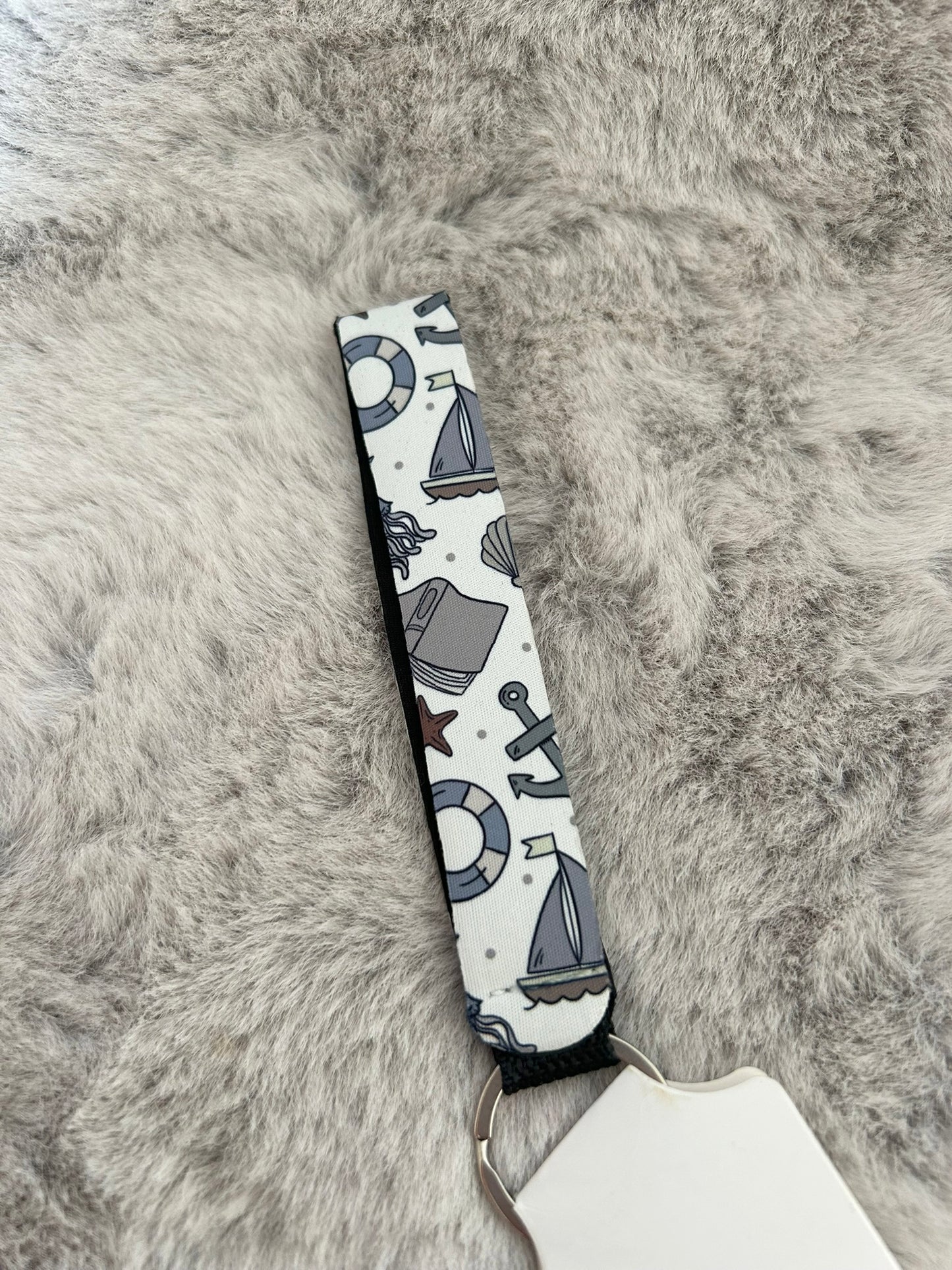 Beach Reading Wristlet Keyring
