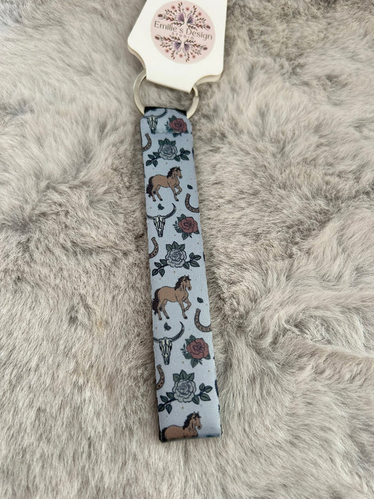 Cowboy Romance Wristlet Keyrings
