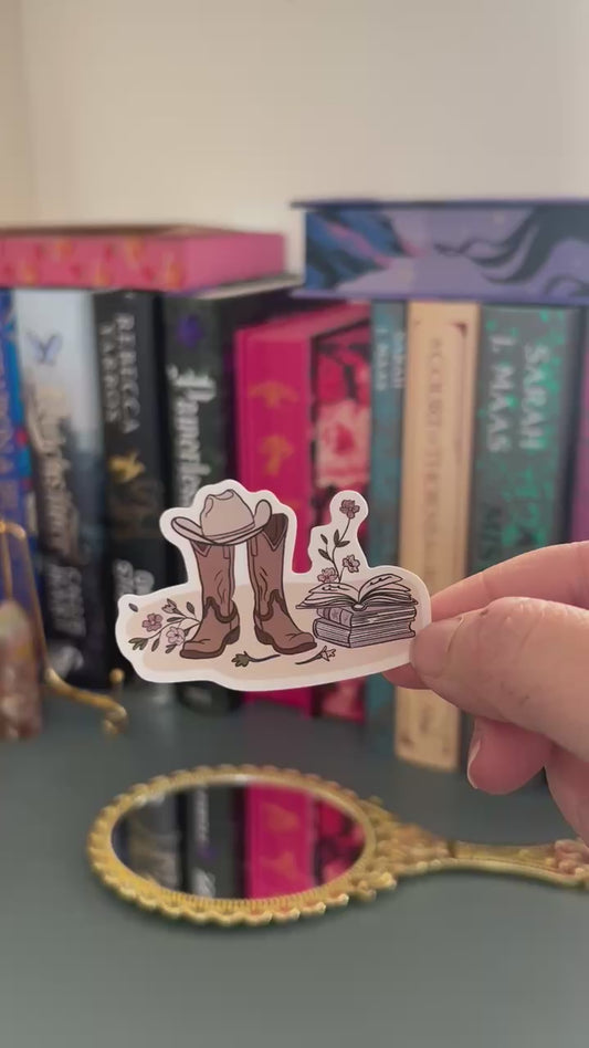 Cowboy Romance Vinyl waterproof Sticker
