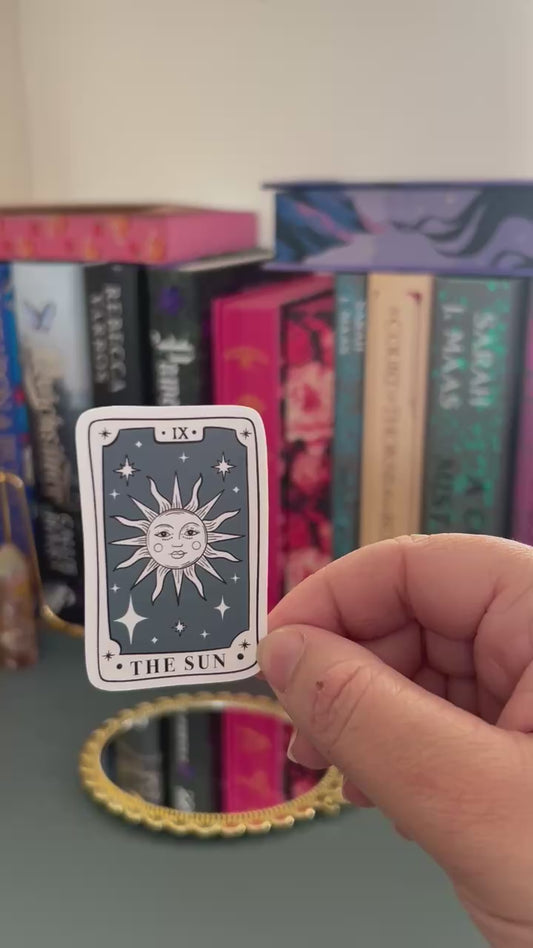 Sun Tarot Card Vinyl waterproof Sticker