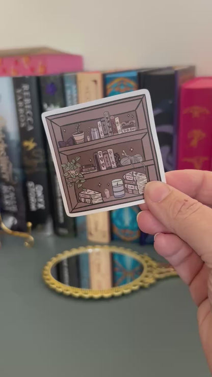 Bookcase Bookshelf Vinyl waterproof Sticker