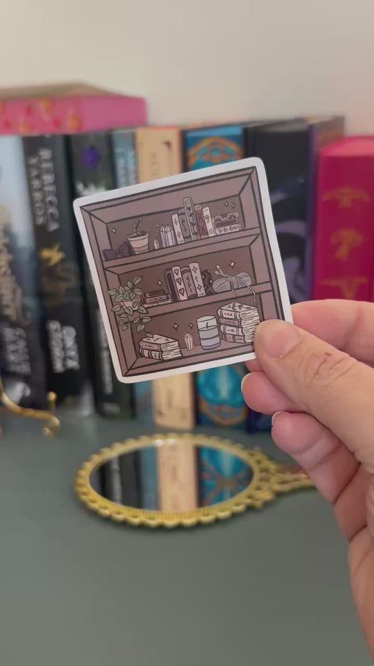 Bookcase Bookshelf Vinyl waterproof Sticker